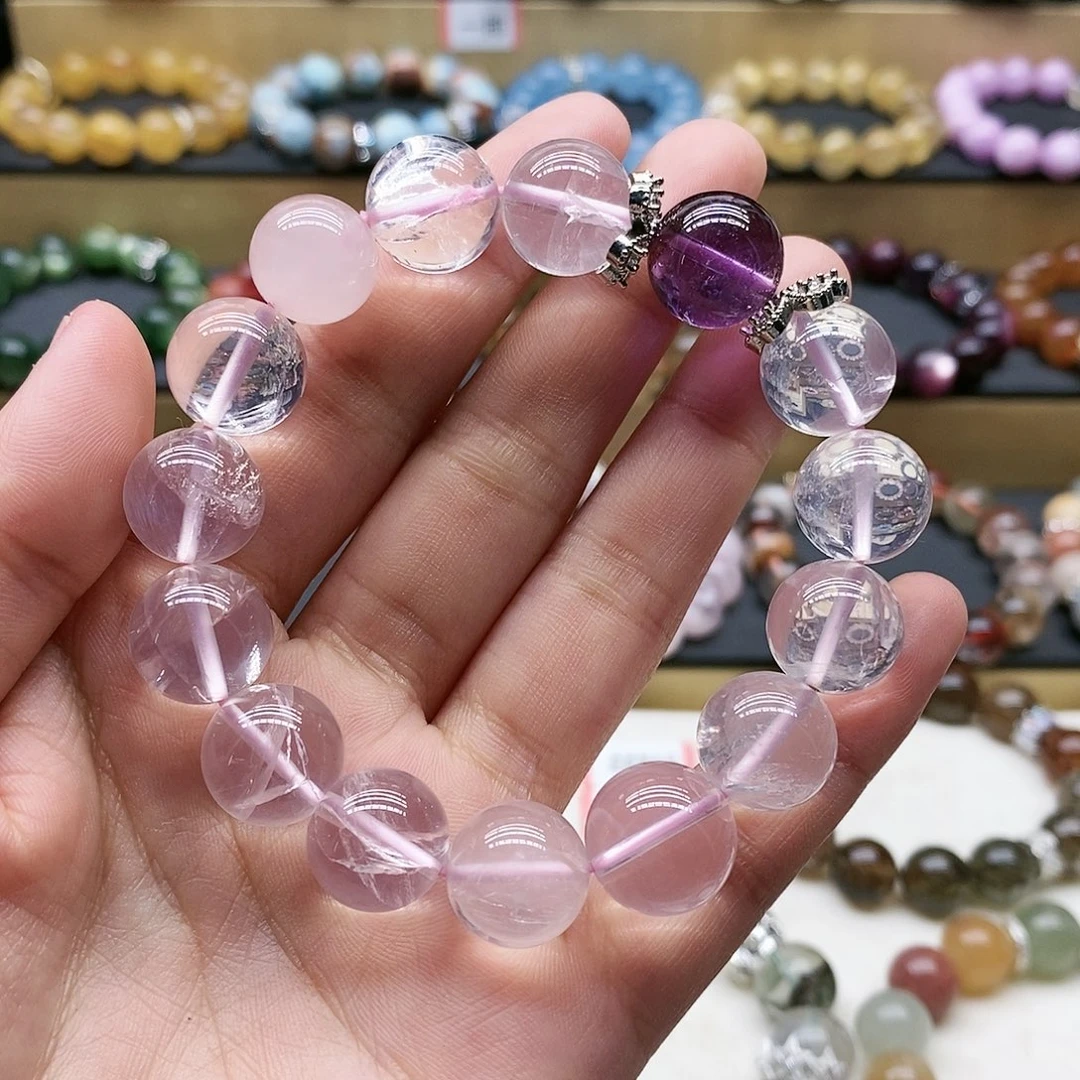 水晶手链未镶嵌粉