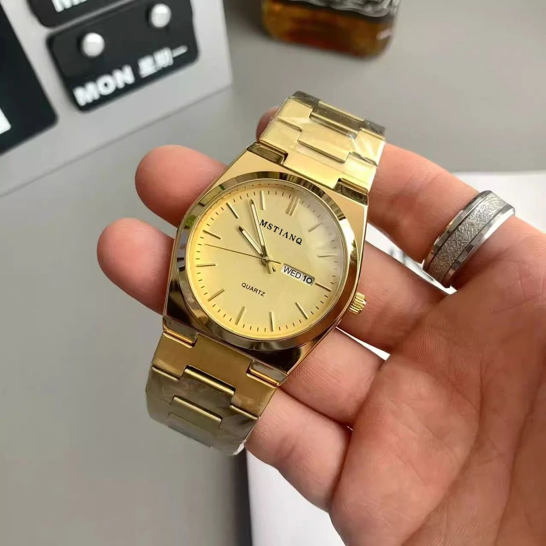 2025年新款简约手表男款时尚非机械石英手表钢带韩版商务男士手表