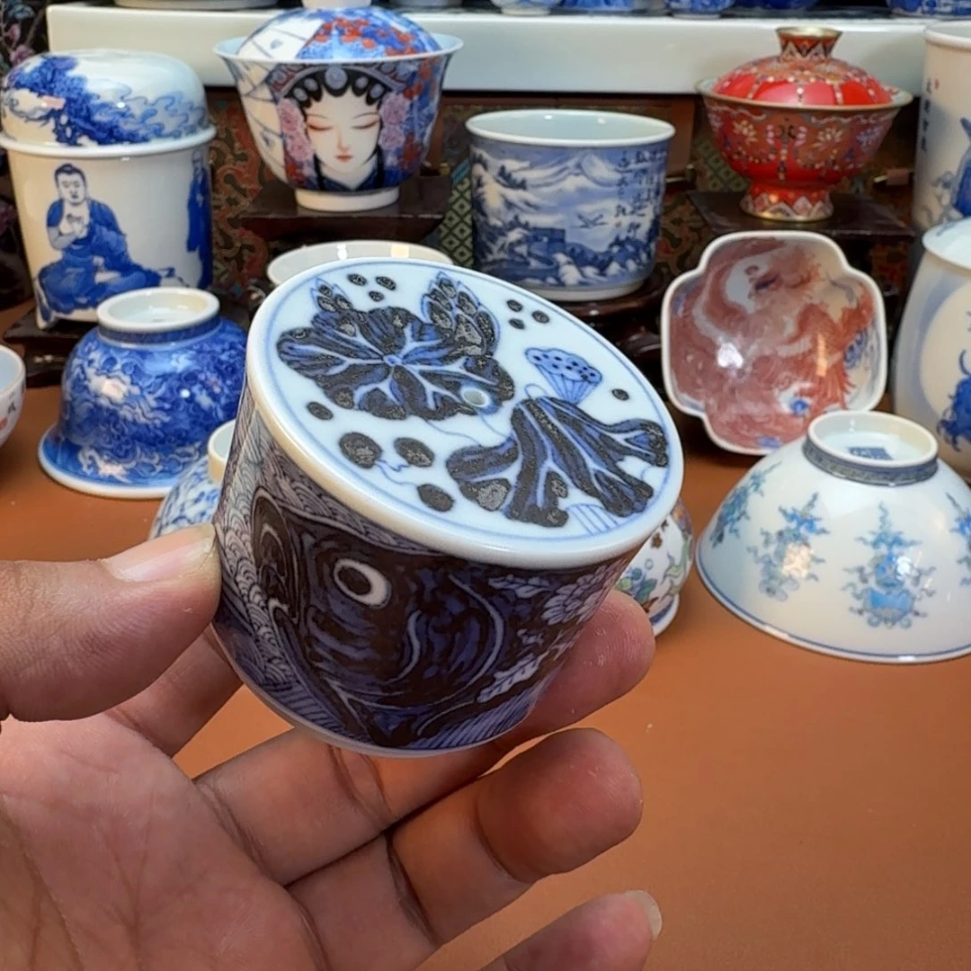 杯子景德镇全手工手绘陶瓷