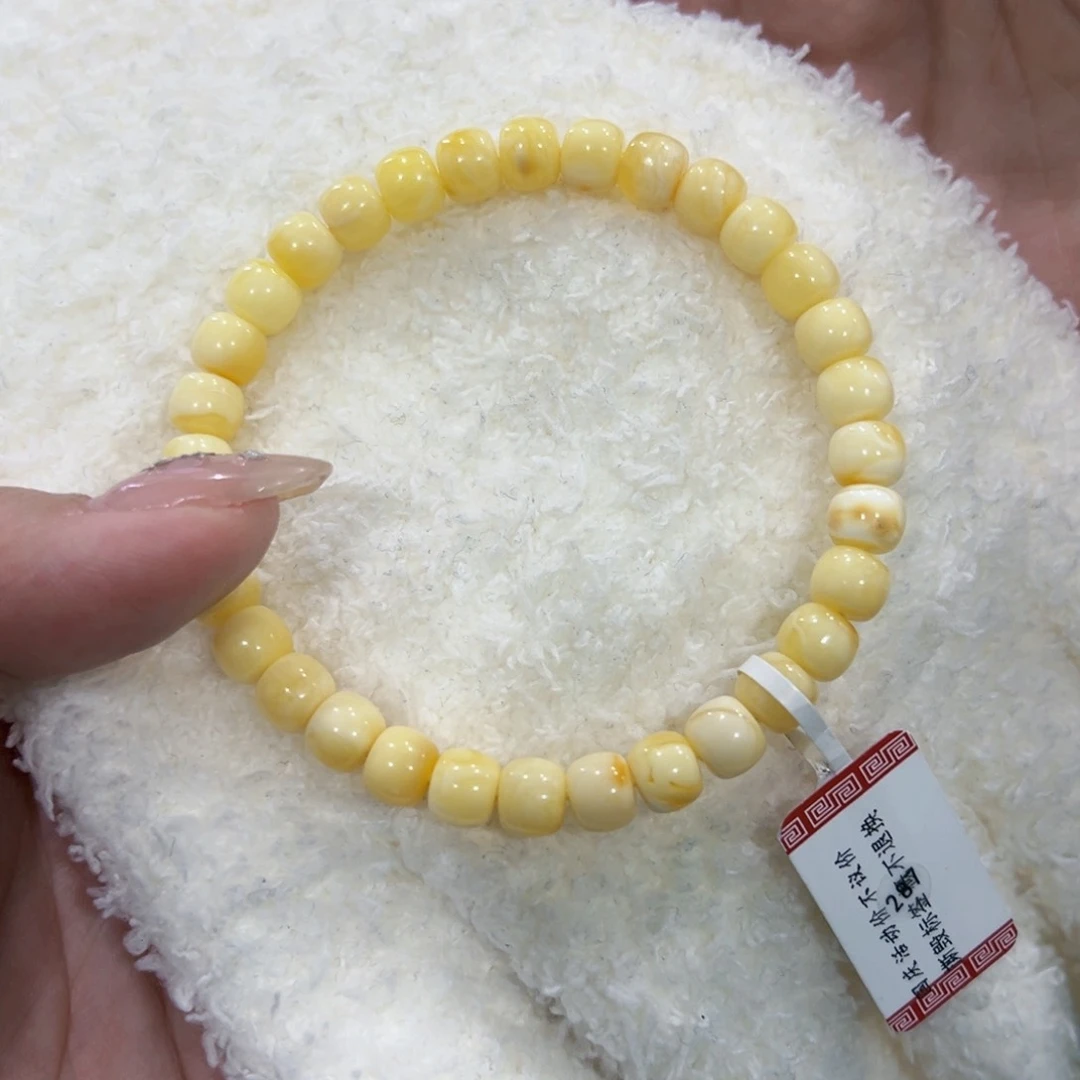 蜜蜡手链未镶嵌＄**＄7m微皮色手串
