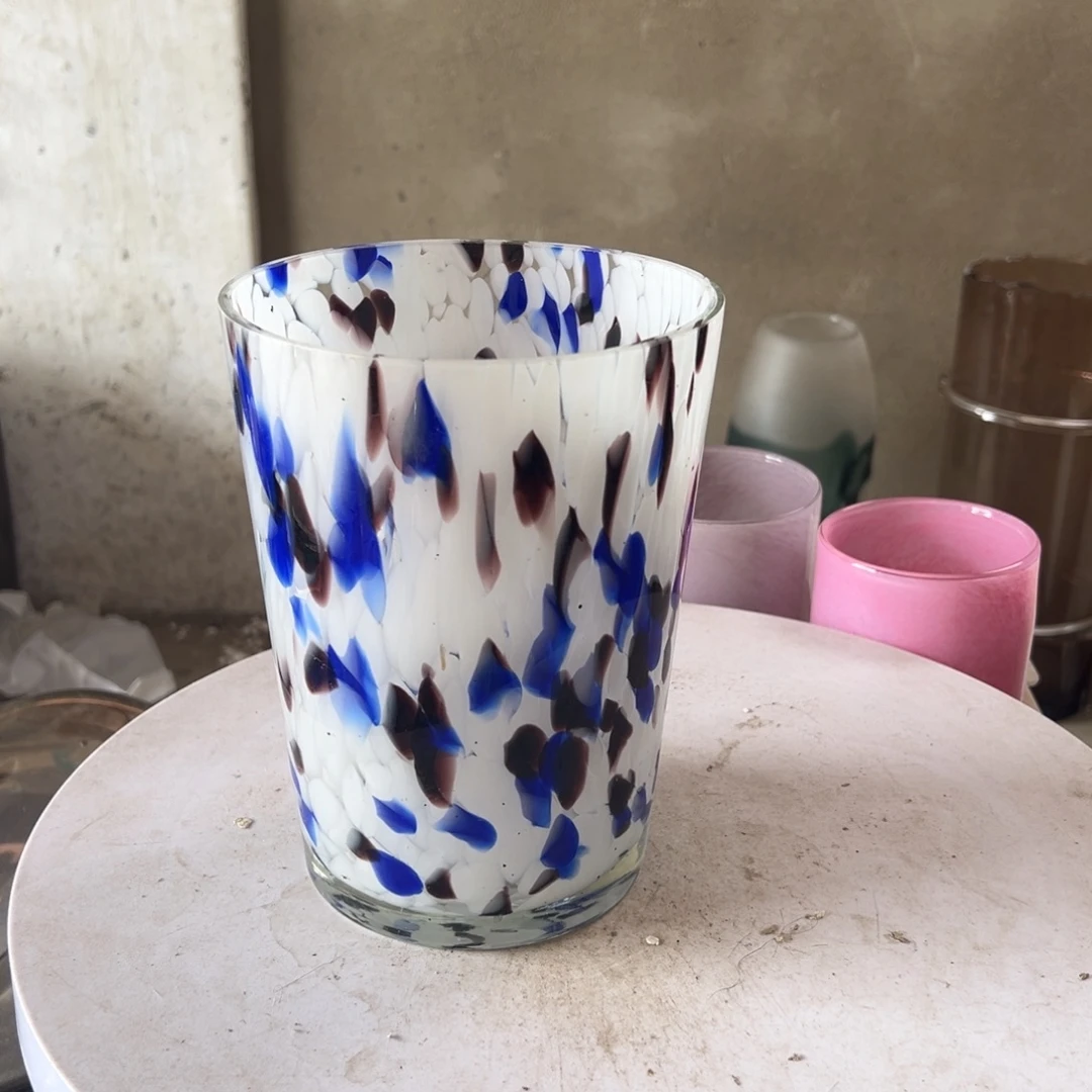弘扬琉璃花器微瑕高度20