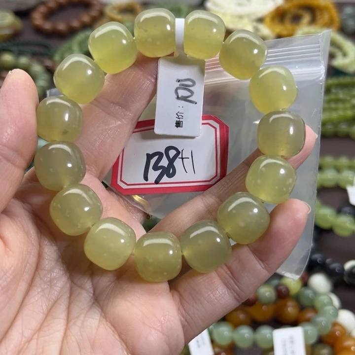 躼***骉蛇纹石玉未镶嵌手链