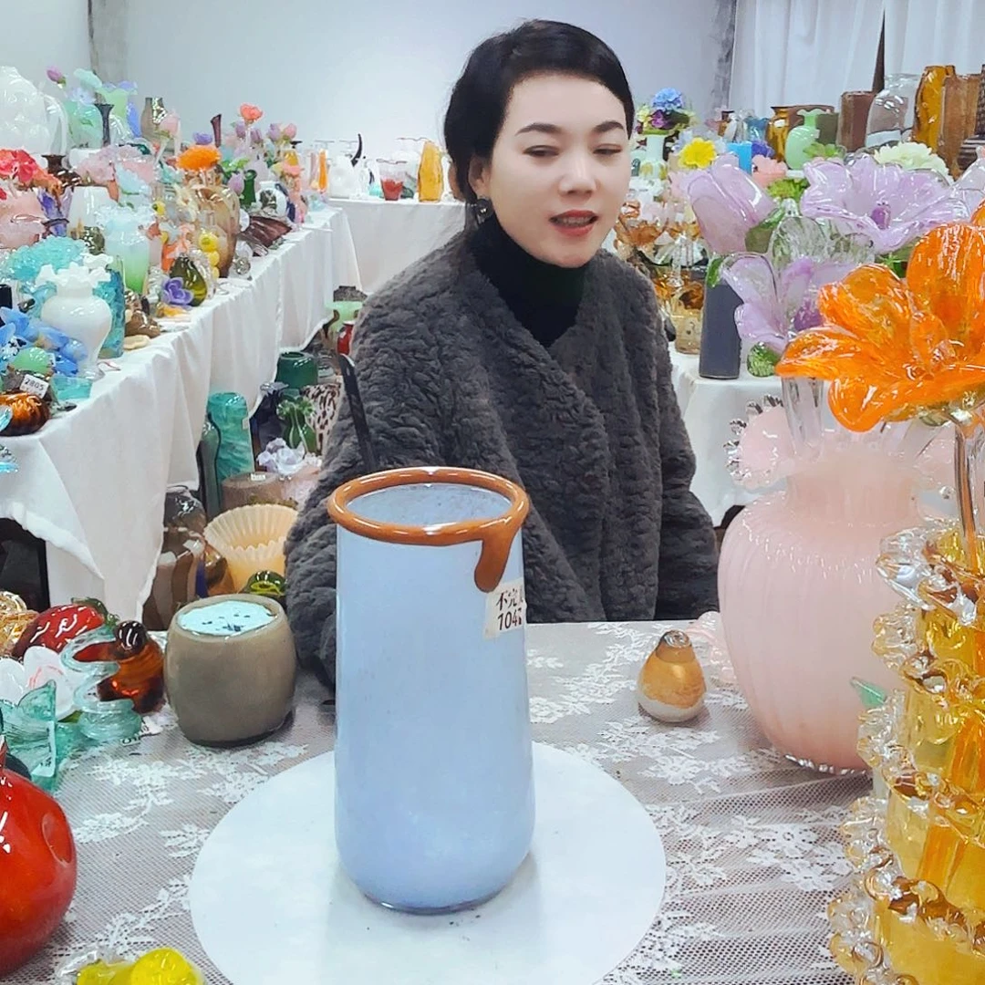 瑕疵不退不换琉璃花瓶花器艺术品