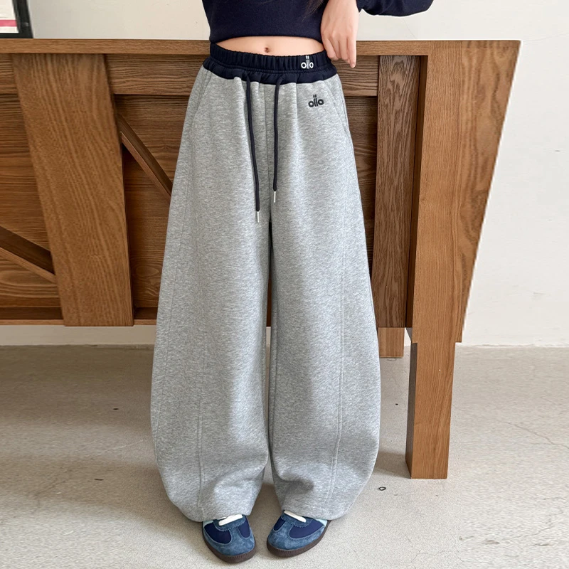 女童裤子春秋款洋气卫裤2025新款中大童网红弯刀裤儿童百搭休闲裤