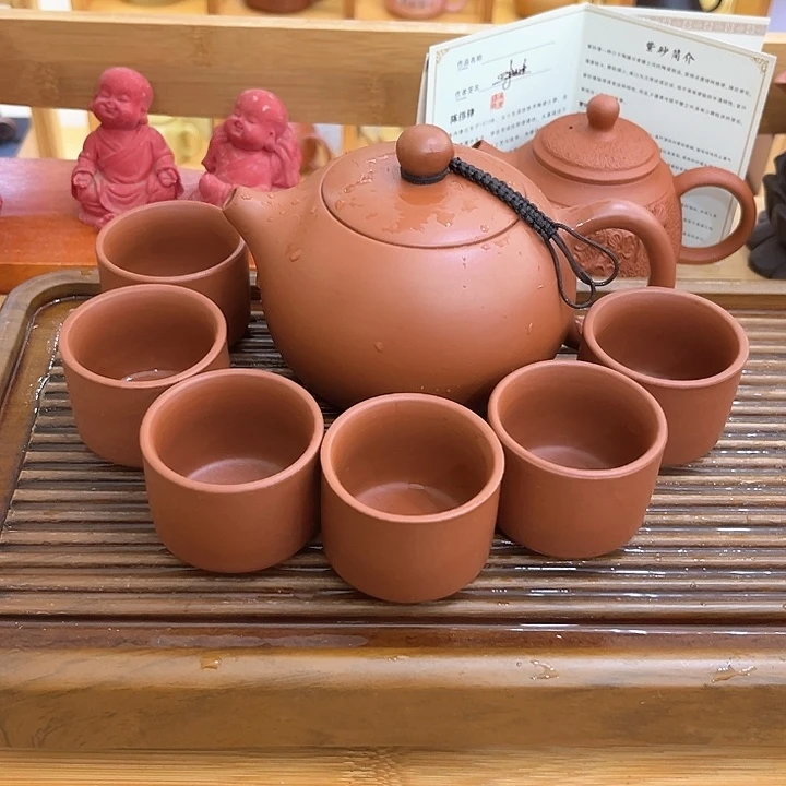 茶壶紫砂朱泥450毫升