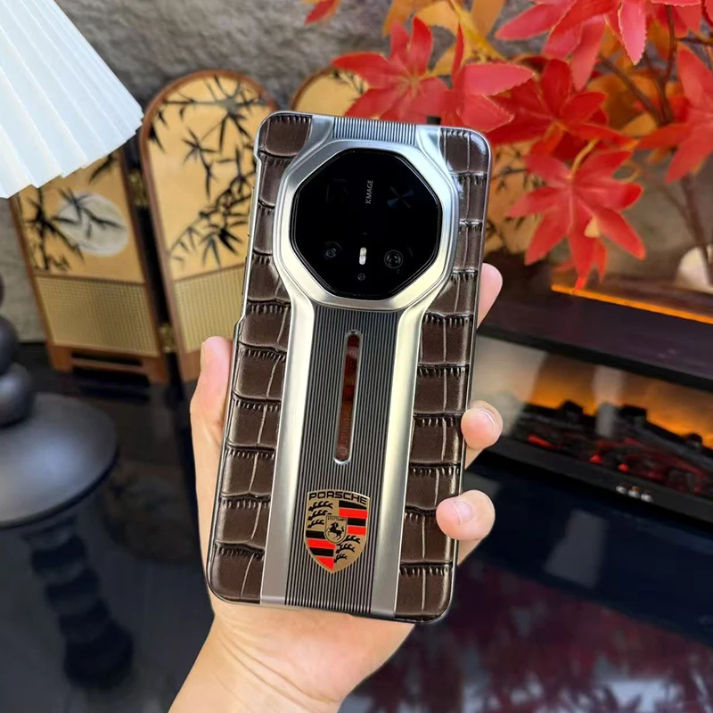 适用华为Mate70rs非凡大师电镀真皮商务全包保护壳60rs高档奢华