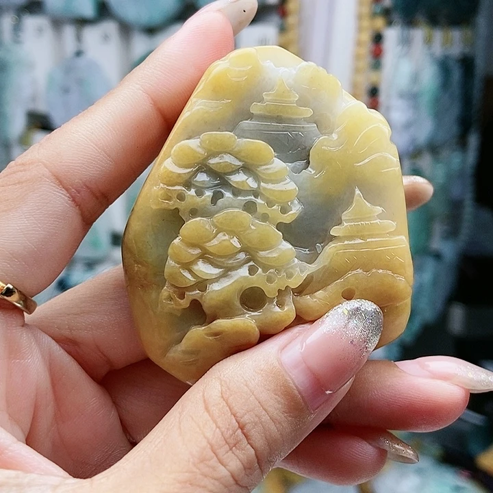 翡翠未镶嵌颈饰翡翠