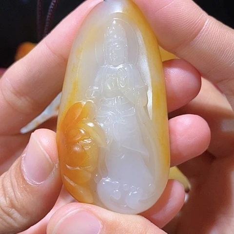 【闪购商品】未镶嵌和田玉挂件沙****杨