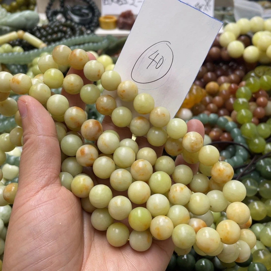 蛇纹石玉手链未镶嵌