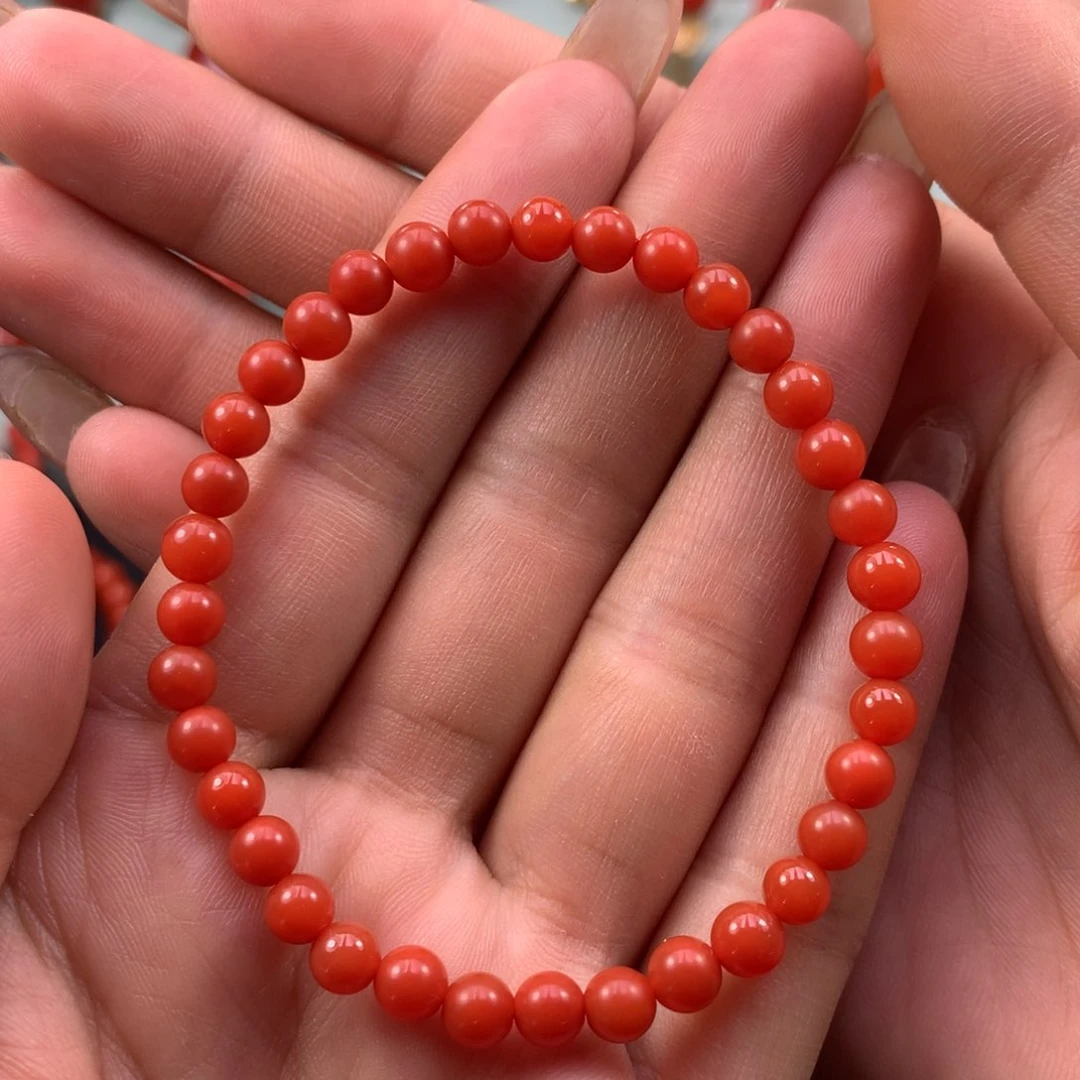 南红玛瑙手串未镶嵌