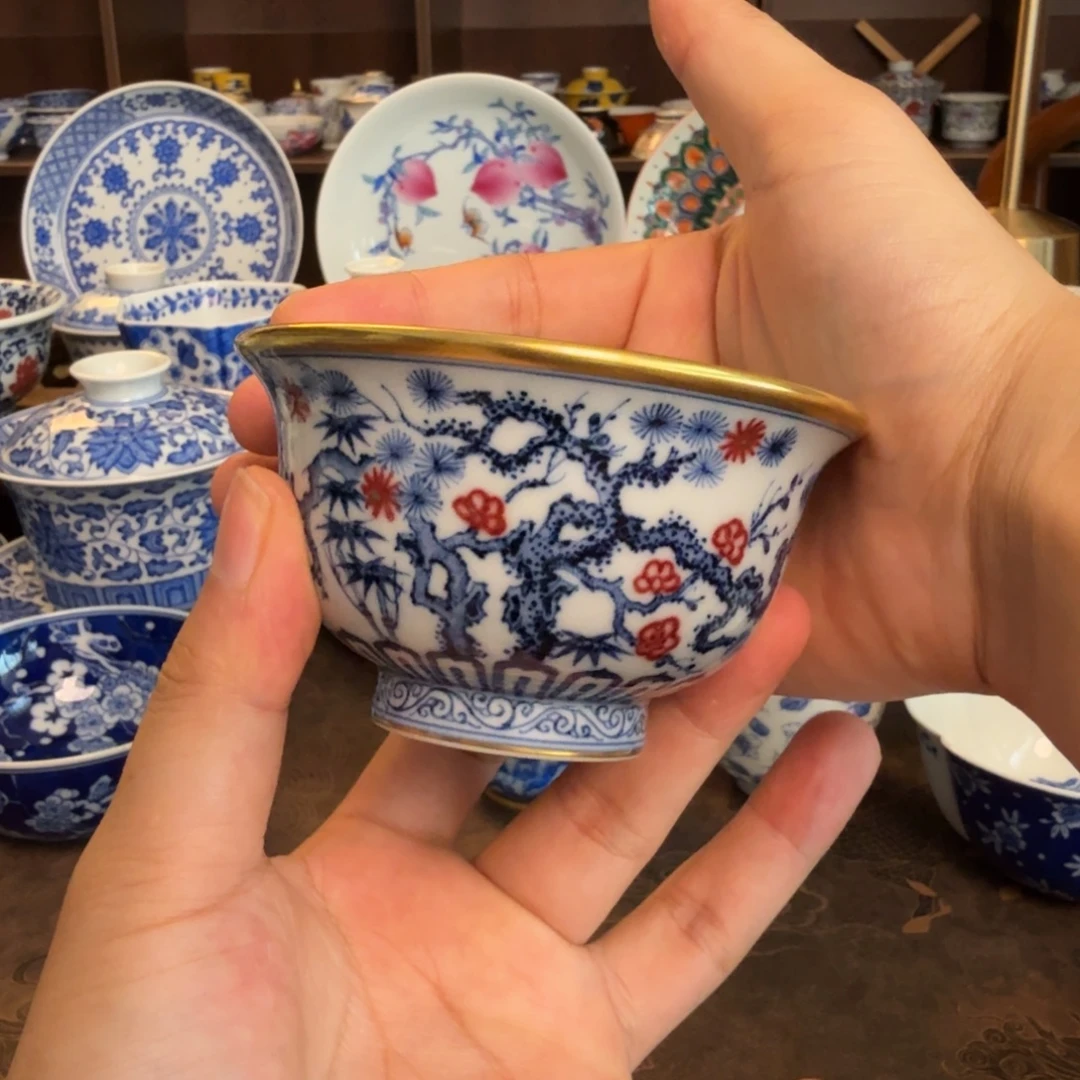 哈***宝纯手工手绘陶瓷茶具
