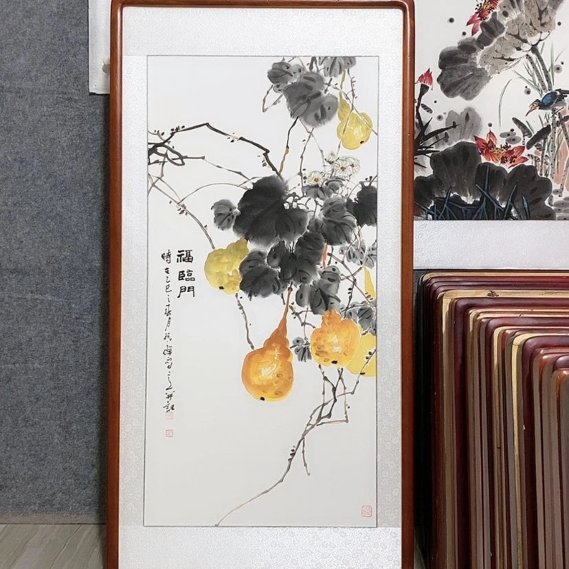 【闪购商品】国画书画作品带框123×63厘米