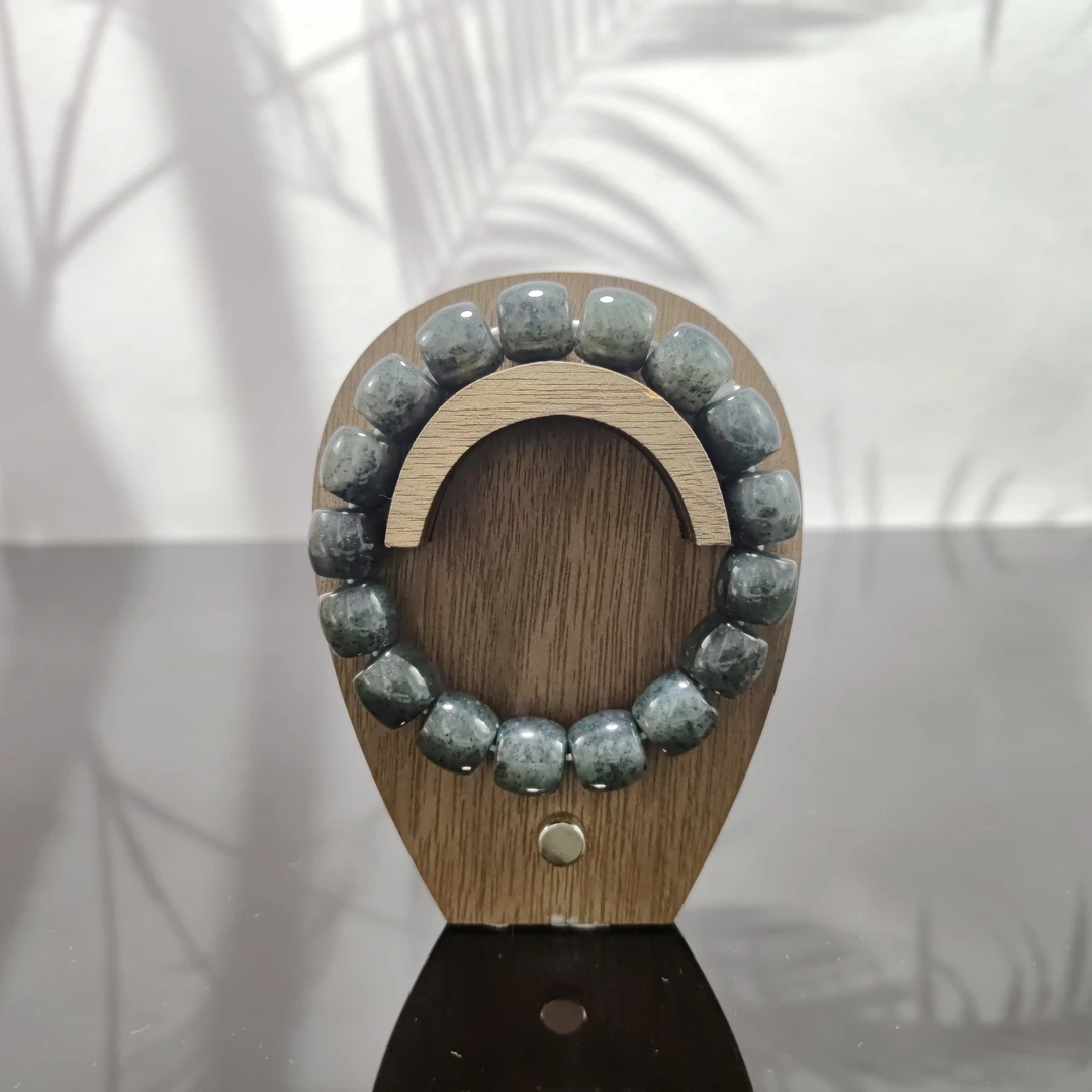 E和田玉青花籽直切手串（卡12）2030