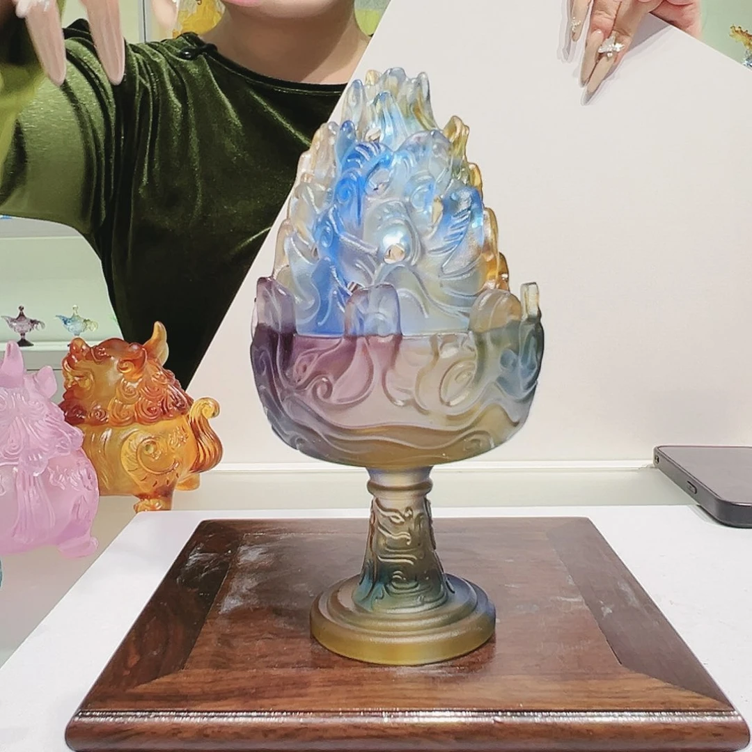 【闪购商品】手工艺品琉璃博山炉小号