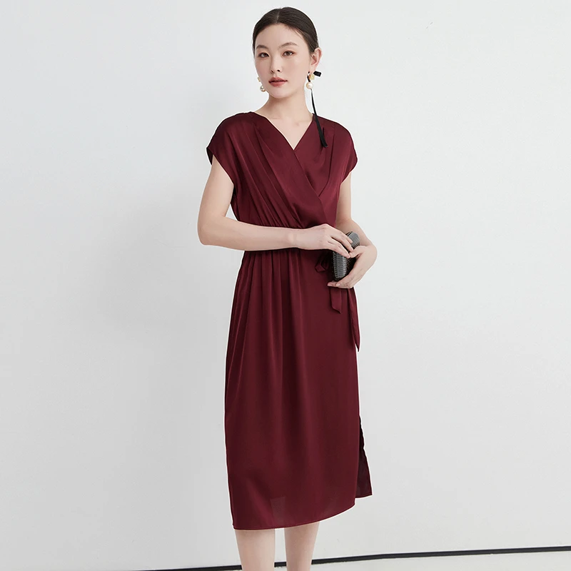 E622简约风中长裙高级感气质连衣裙女2025夏52KB0A0018