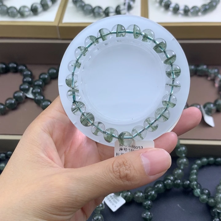 未镶嵌手链水晶绿幽灵
