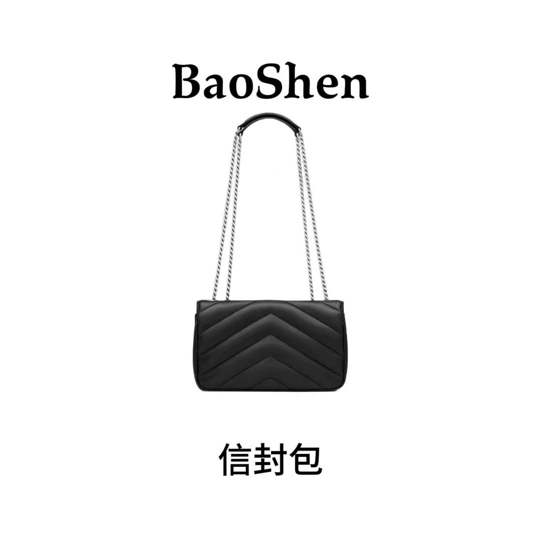 E899 TR-原创小众设计款--黑色Y信封包单肩斜挎包-