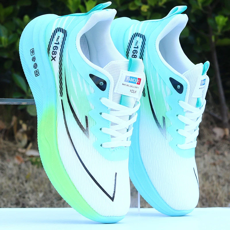 学生潮流跑步鞋男春秋款透气防臭运动鞋网面软底耐磨旅游鞋休闲鞋