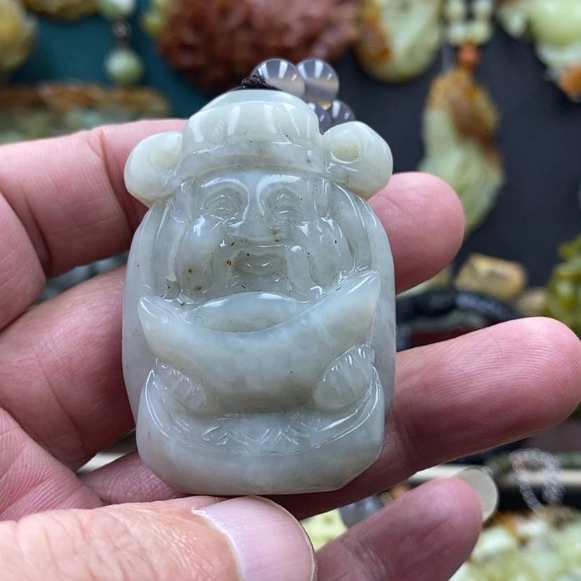 【闪购商品】蛇纹石玉把件未镶嵌