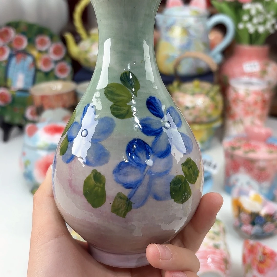 景德镇手绘高温釉下彩陶瓷茶具