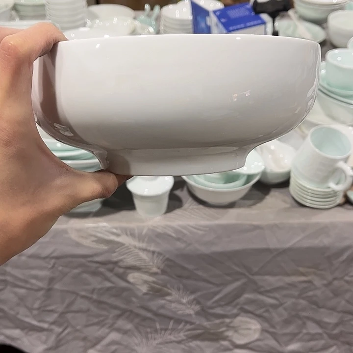 瓷片高白泥8.25英寸罗汉汤碗一个包邮