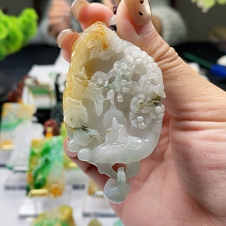 颈饰未镶嵌翡翠翡翠A货
