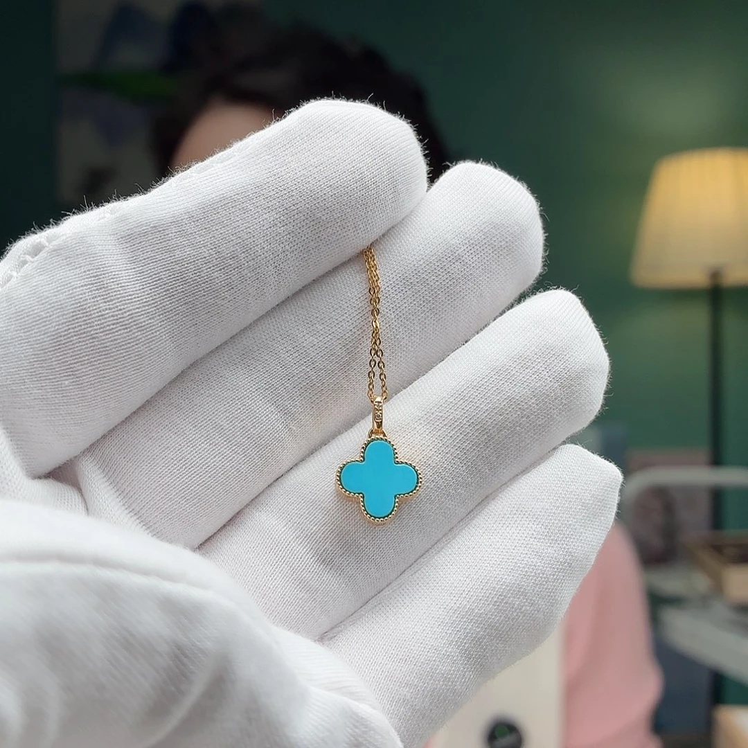 绿松石18K金镶嵌珠宝奇石