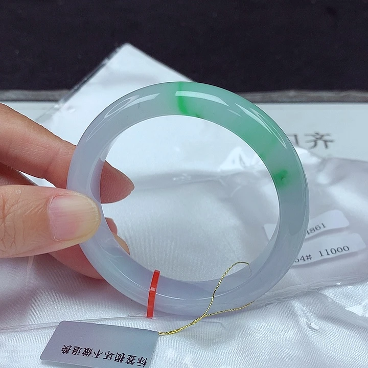 翡翠未镶嵌手镯54圈4861