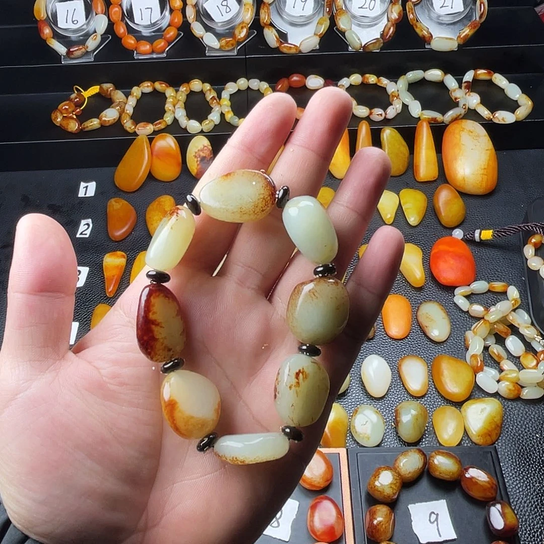 和田玉手串未镶嵌