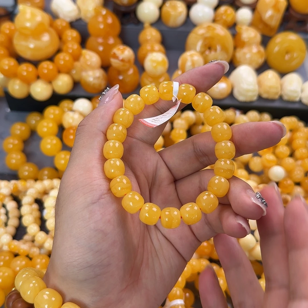 蜜蜡未镶嵌珠宝奇石同料11mm