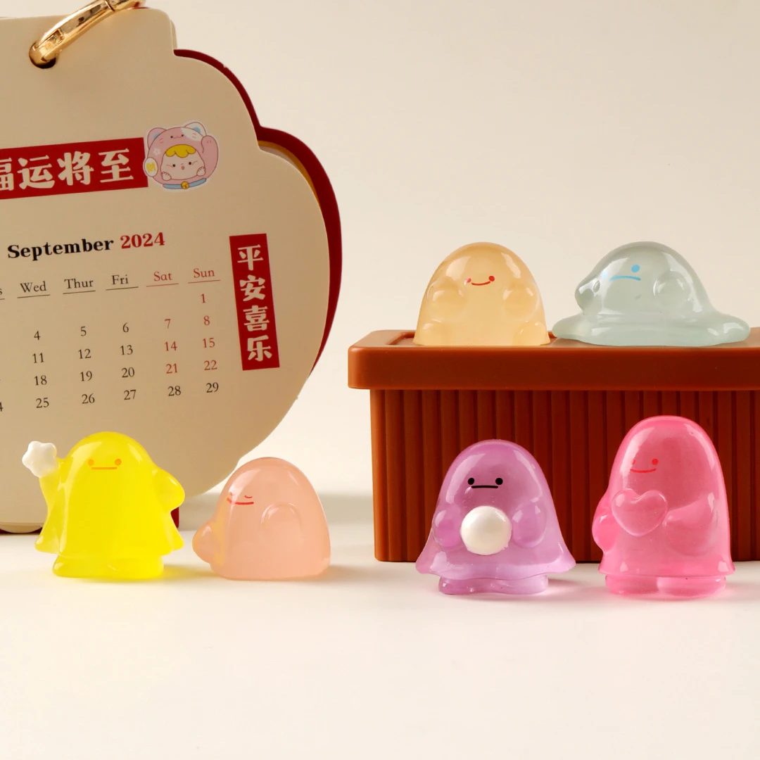 【对对碰】夜光创意卡通可爱发光彩色小人摆件diy装饰品桌面小摆件