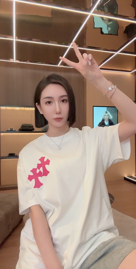 【Y6658】刺绣高级感轻奢短袖T恤