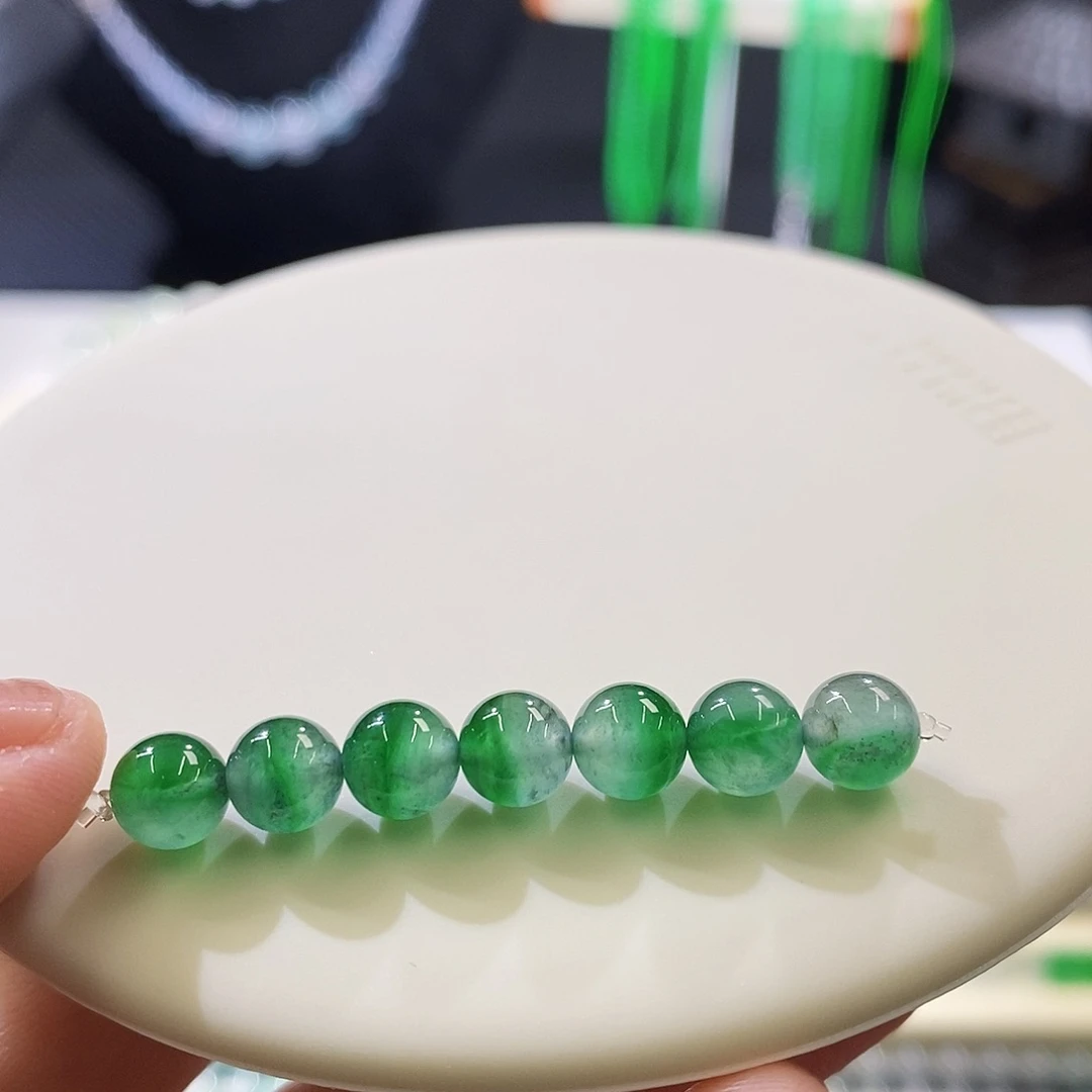 未镶嵌挂件翡翠一组珠珠