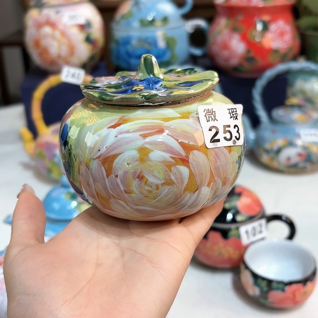 景德镇手绘高温釉下彩陶瓷茶具