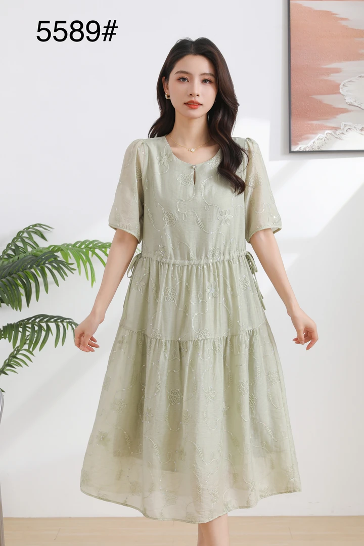 CH5589 （聚水潭）中长款常规时尚女装连衣裙显瘦休闲女士连衣裙