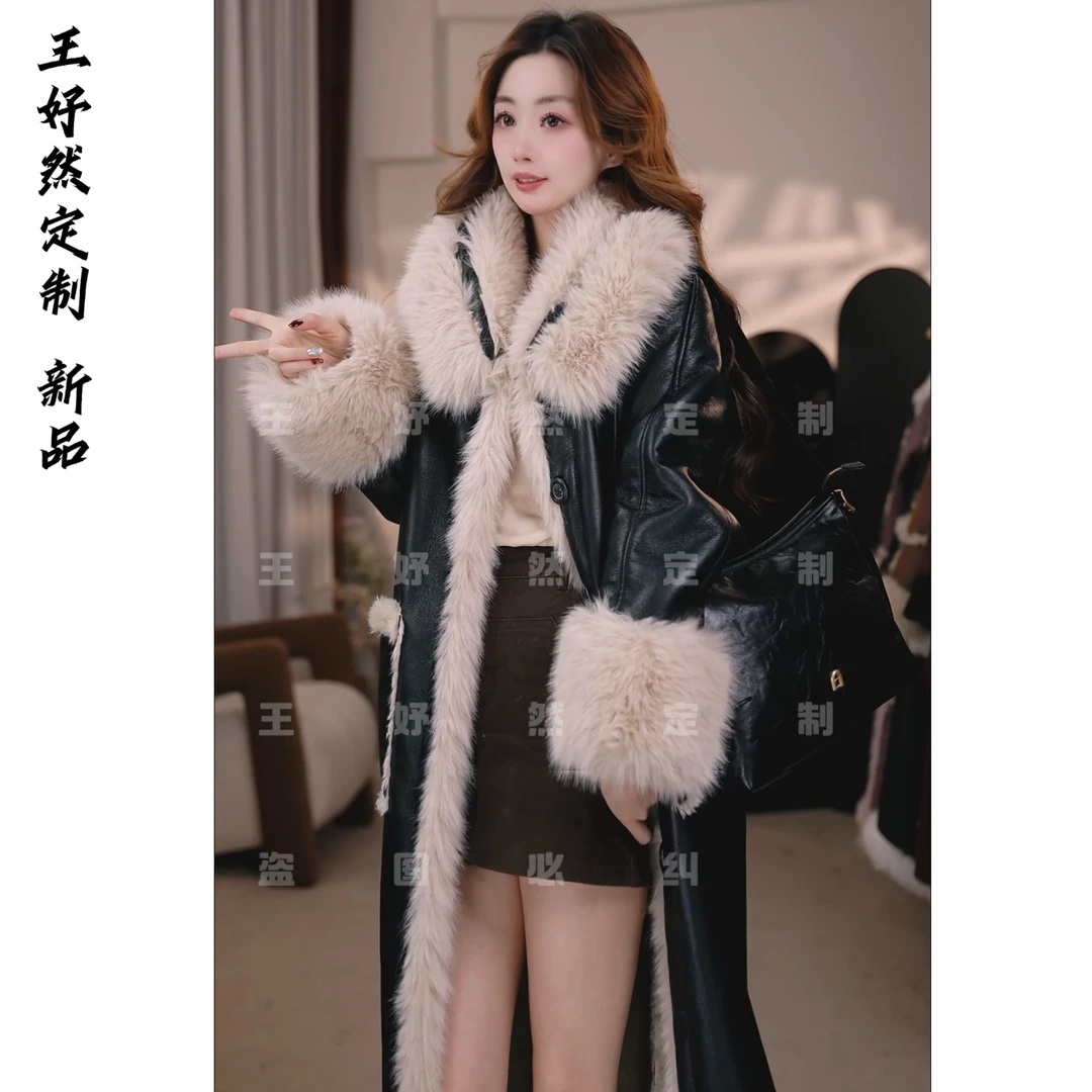 冬季外套女厚款女士长款风衣中长款显瘦设计师   00129