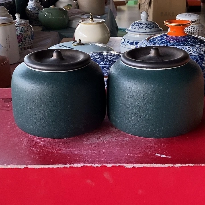 瓷片陶瓷茶叶罐储物罐密封罐