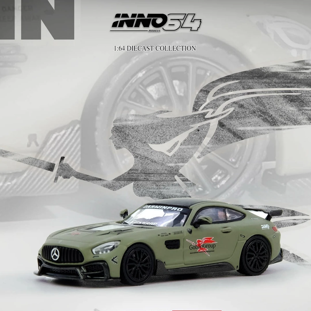 INNO 1:64 奔驰AMG GT 达尔文 宽体改装 合金 仿真汽车模型