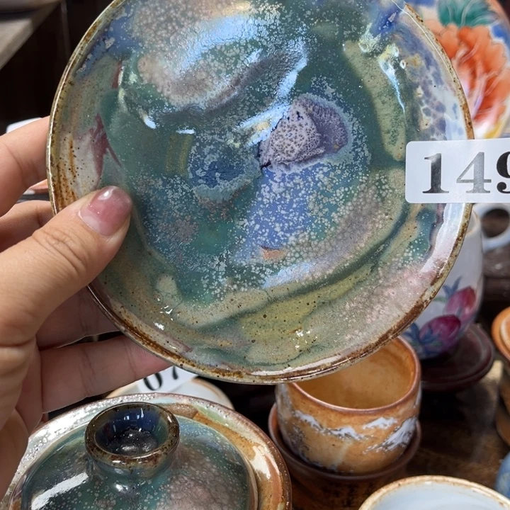 其他全手工柴烧志野壶承149