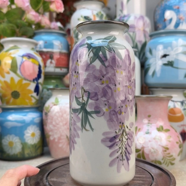 景德镇陶瓷花手绘釉下彩