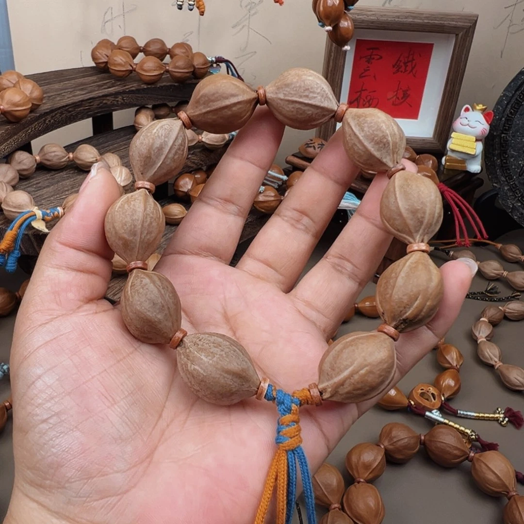 手串/手链橄榄核梅林铁核 18×25 素串鲨鱼背