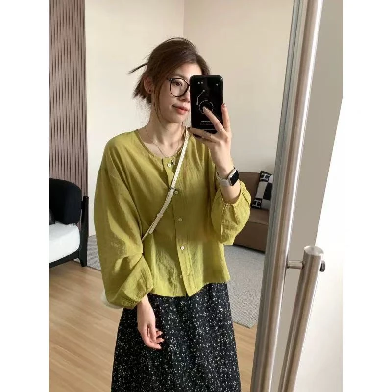 6109 韩版洋气女2025夏季舒适防晒长袖上衣