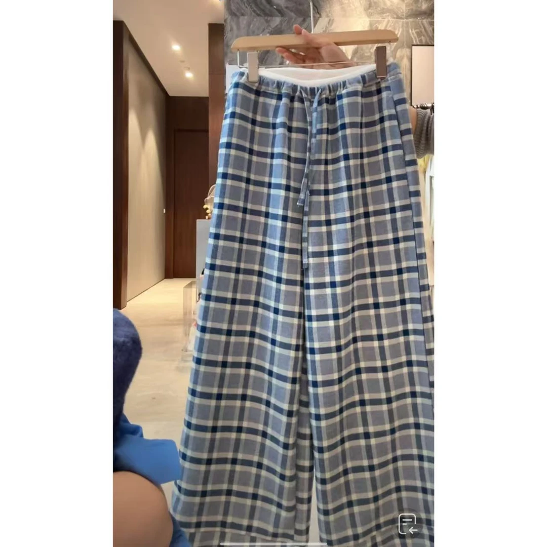 徐秋阳  冰萃蓝调   春季新款百搭时尚休闲显瘦休闲裤
