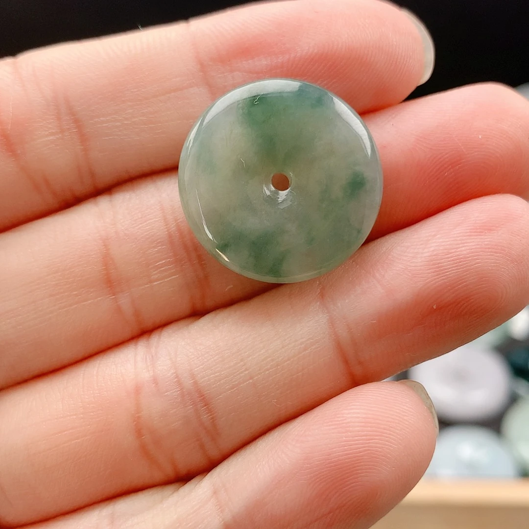 吊坠(不含链)未镶嵌翡翠4平安扣