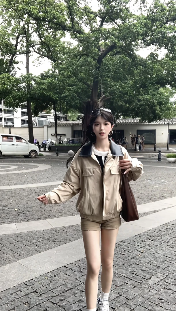 美式复古羊皮绒皮衣外套女2025春秋冬设计感拉链翻领夹克