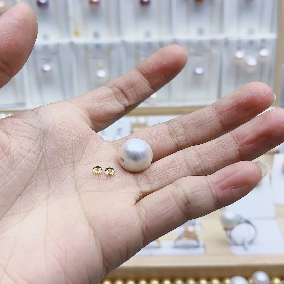 淡水珍珠颈饰18K金镶嵌遇*