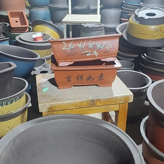 宜兴紫砂花盆清清仓处理花盆