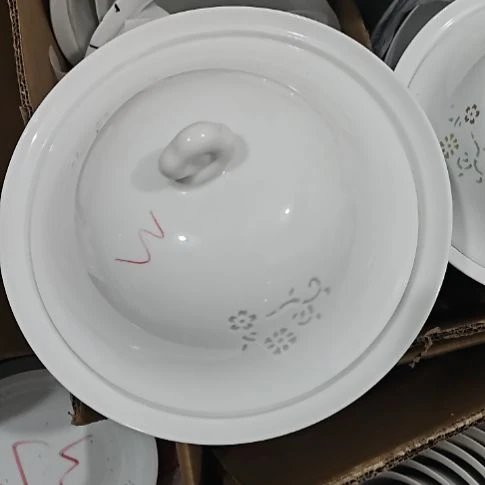 瓷玲珑白色煲一个微瑕疵3号