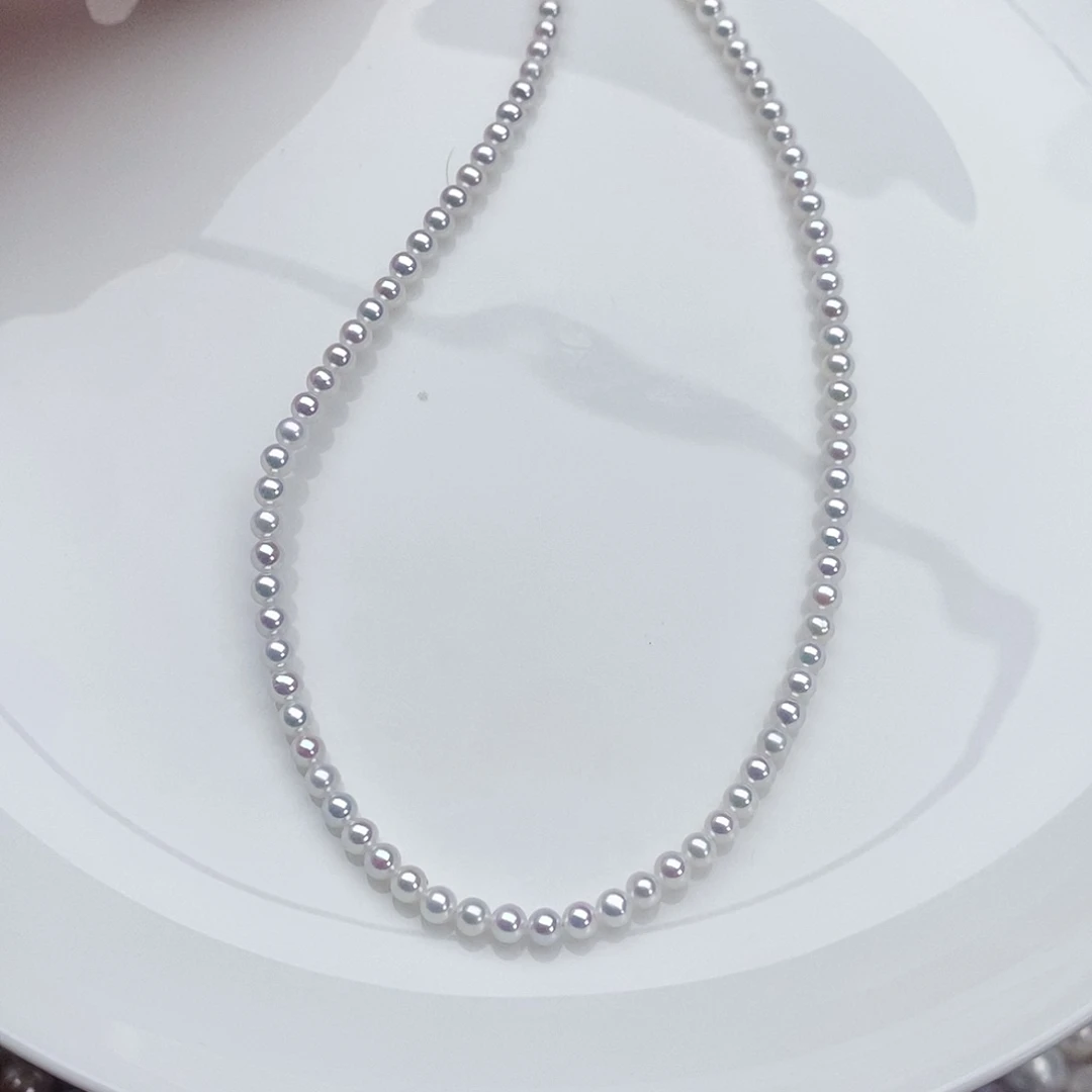 银S925镶嵌颈饰淡水珍珠
