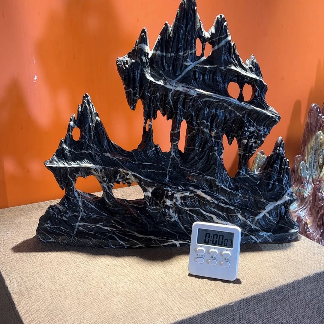 &***健灵璧奇石博览会摆件